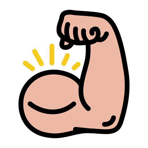 flexing arm cartoon|flexing arms clip art.